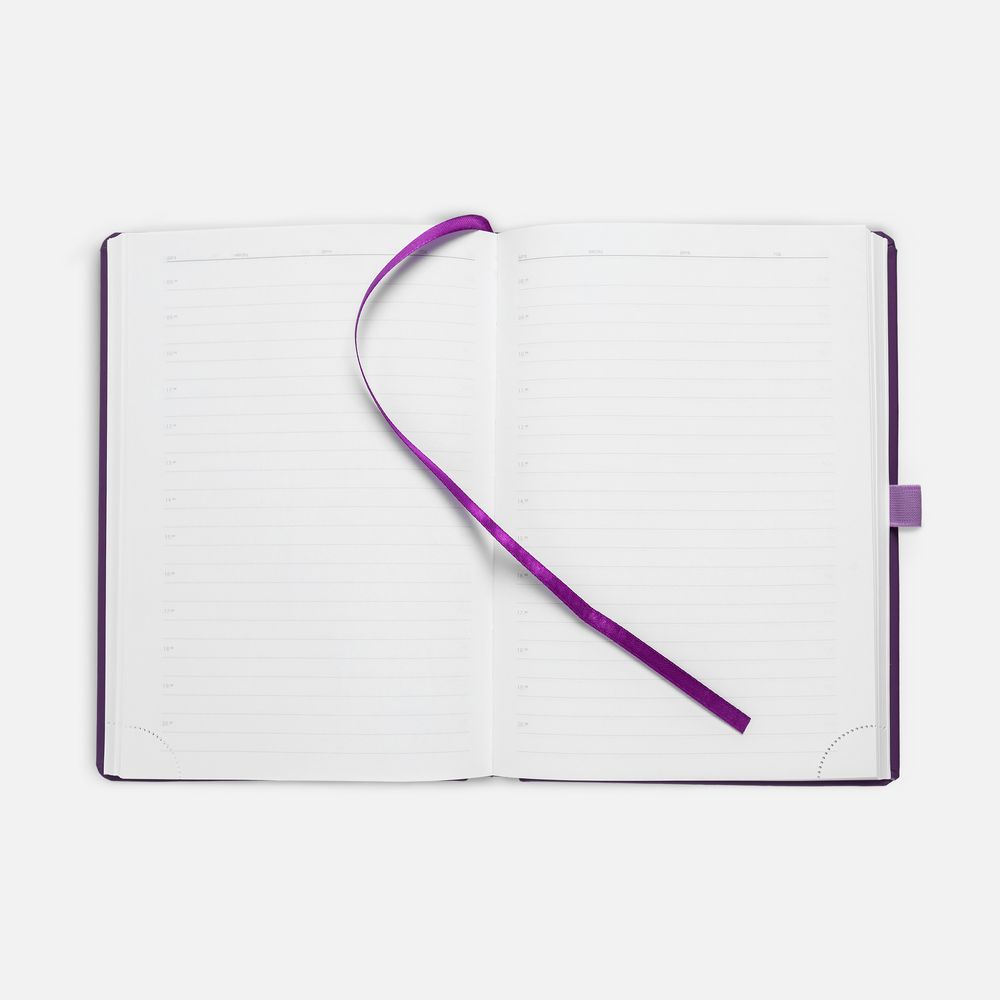 Ежедневник Favor Metal, недатированный, фиолетовый — изображение 6