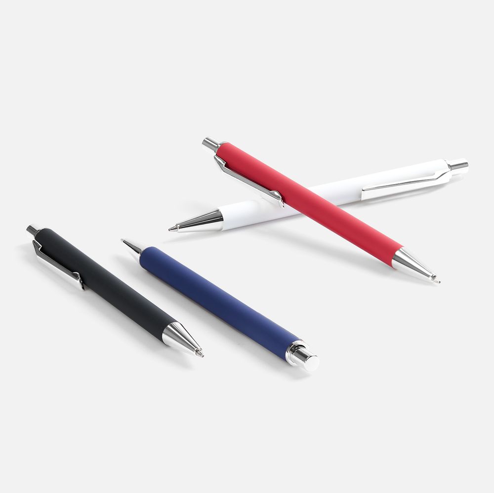 Ручка шариковая Lobby Soft Touch Gold, черная — изображение 6