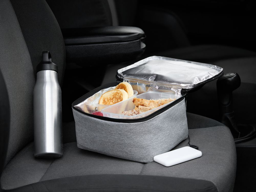 Изотермическая сумка с функцией подогрева Oneworld, серая — изображение 9