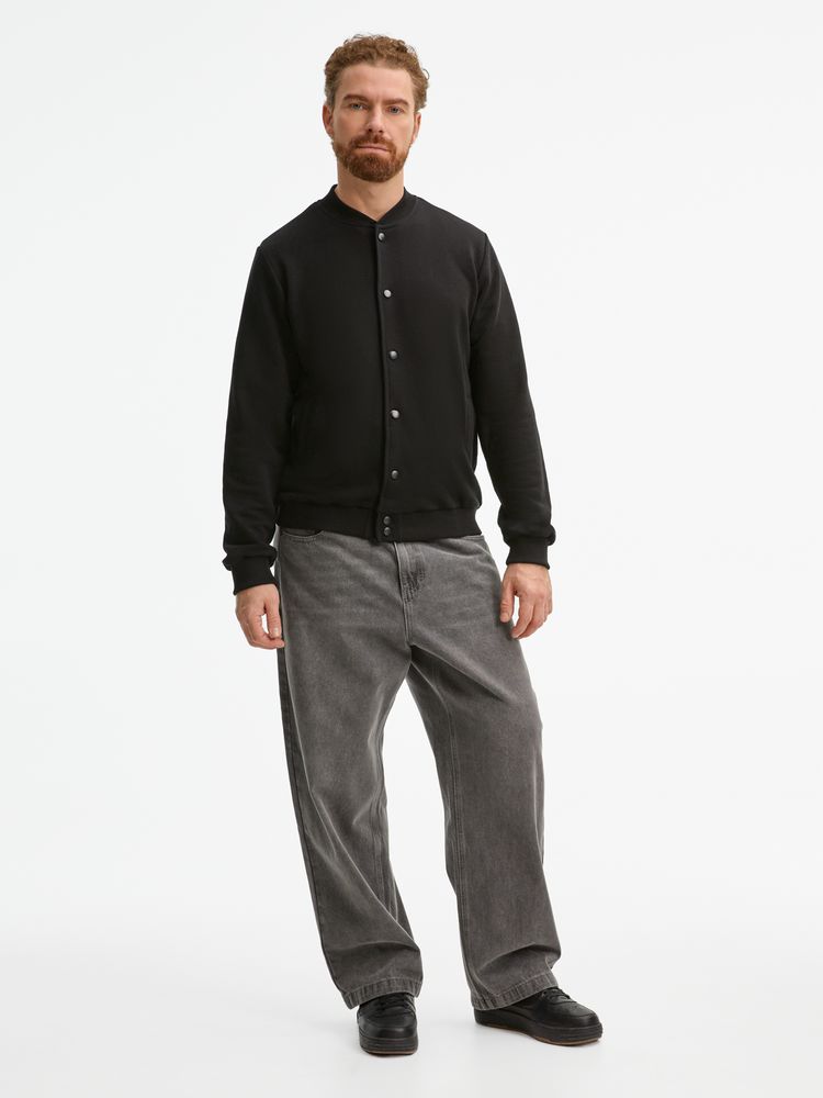 Бомбер унисекс Nuppu, черный — изображение 18