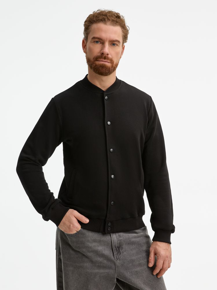 Бомбер унисекс Nuppu, черный — изображение 15