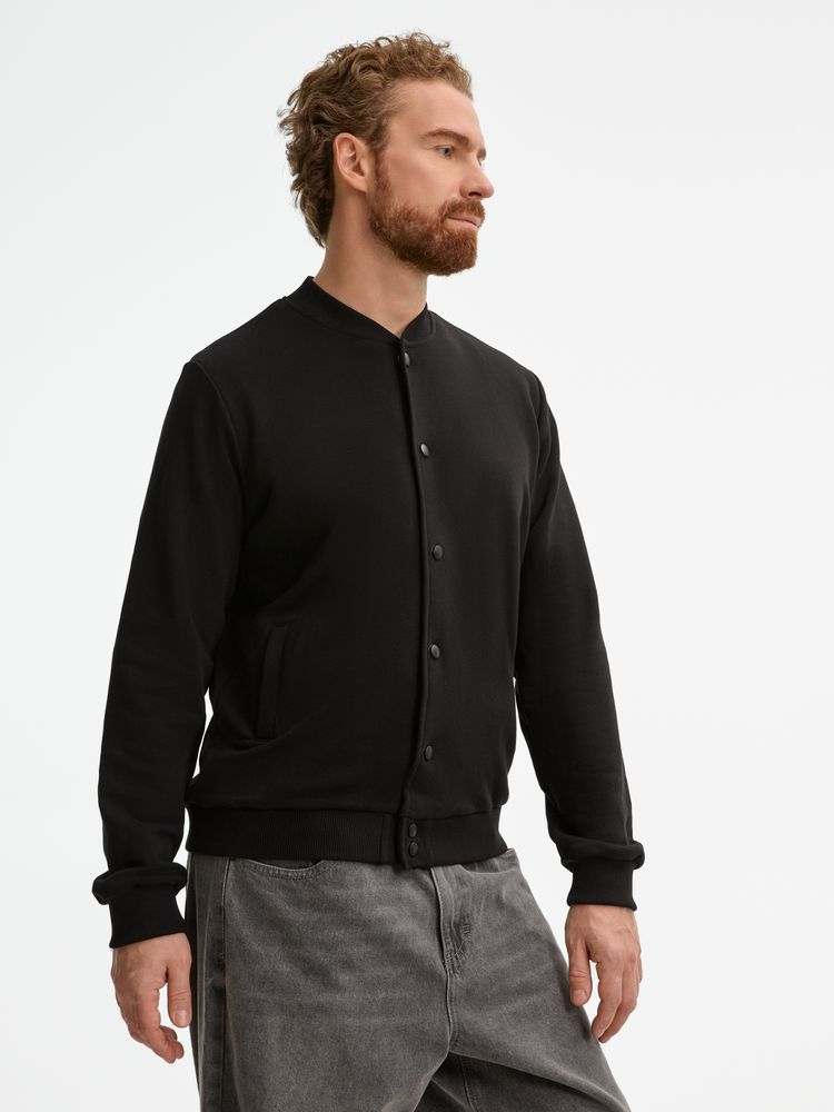 Бомбер унисекс Nuppu, черный — изображение 16