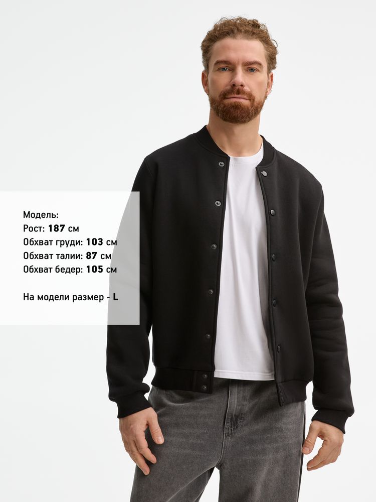 Бомбер унисекс AtmosWear, черный — изображение 15