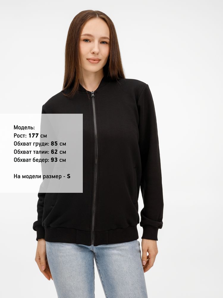 Бомбер унисекс Townie, черный — изображение 9