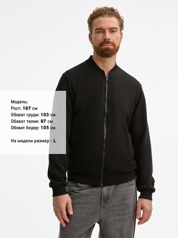 Бомбер унисекс Townie, черный — изображение 15
