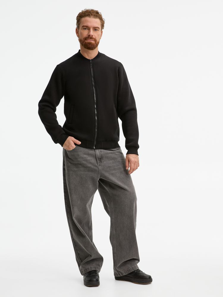 Бомбер унисекс Estado, черный — изображение 20