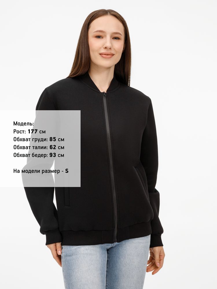 Бомбер унисекс Estado, черный — изображение 9