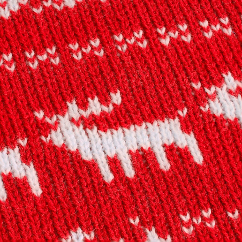 Плед Holidale, красный с молочным — изображение 8