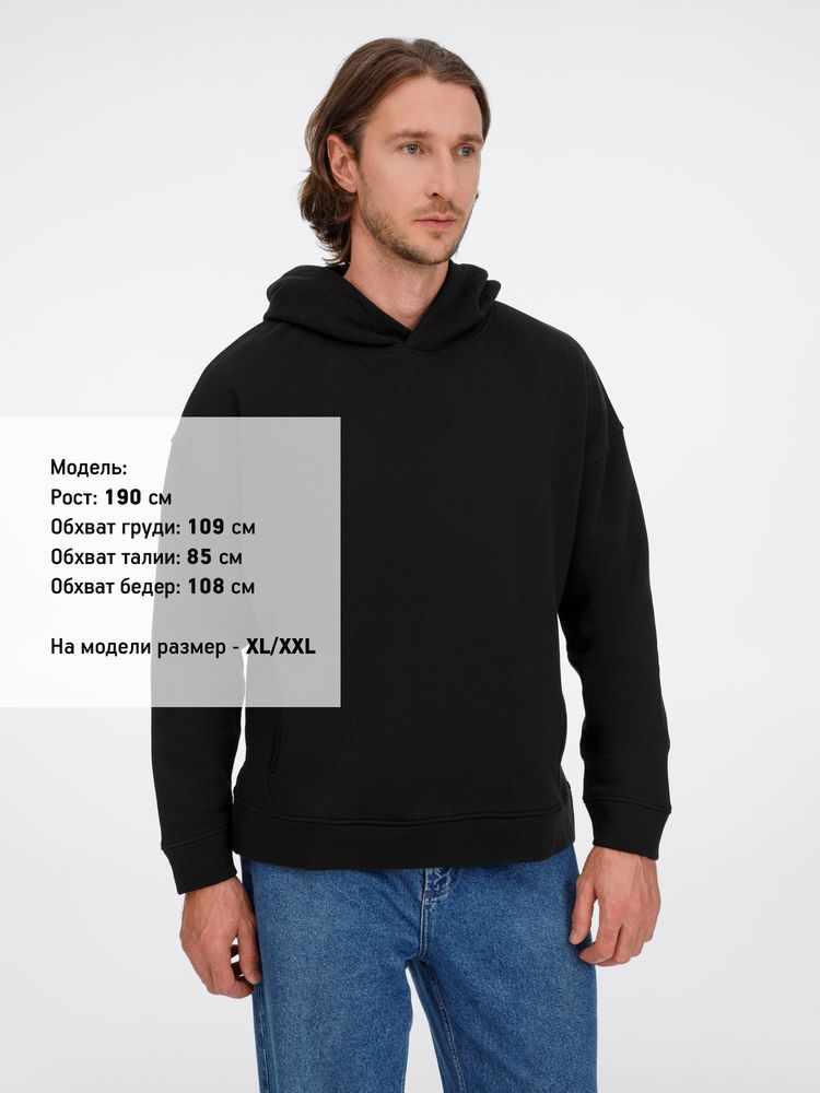 Худи оверсайз унисекс Tolla, черное — изображение 12