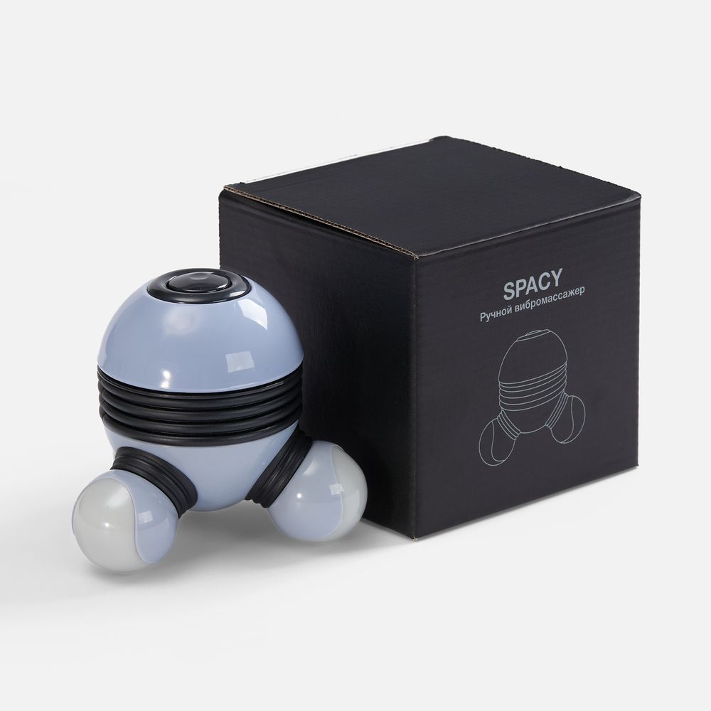 Ручной вибромассажер Spacy, серый с черным — изображение 7