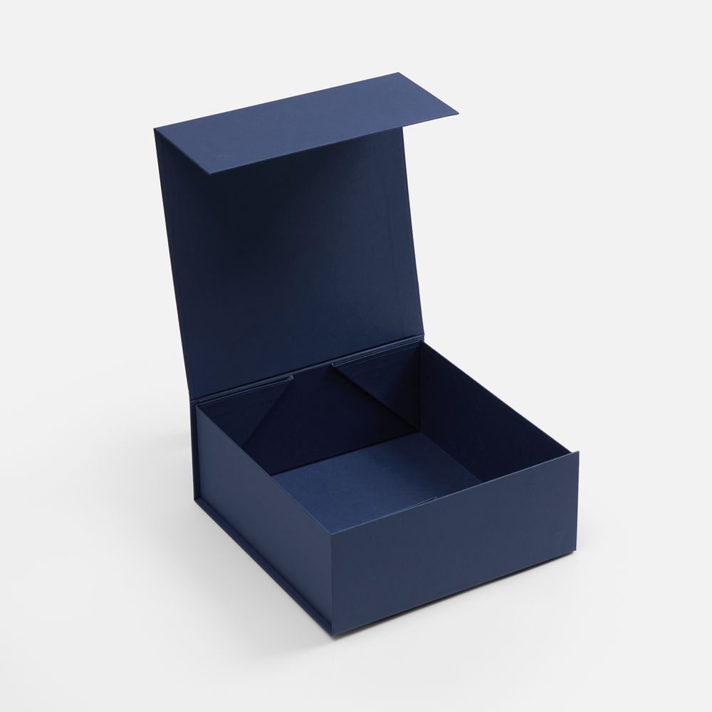 Коробка складная Quadra Fold, темно-синяя — изображение 4