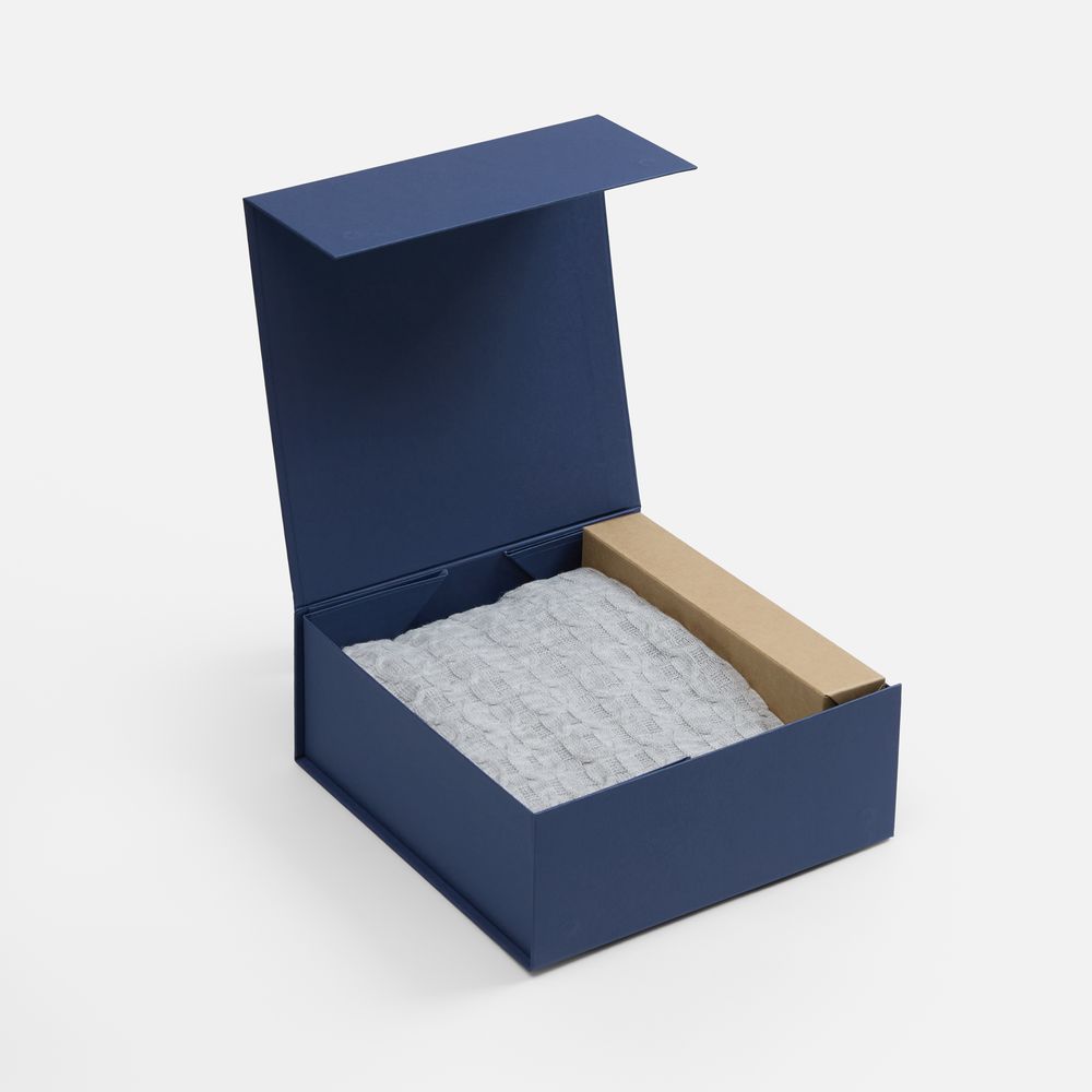 Коробка складная Quadra Fold, темно-синяя — изображение 5