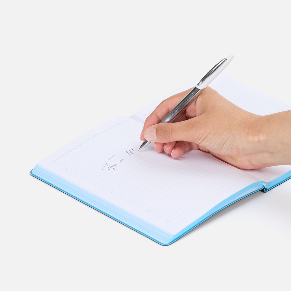 Ручка шариковая Dagger Soft Touch, белая — изображение 5