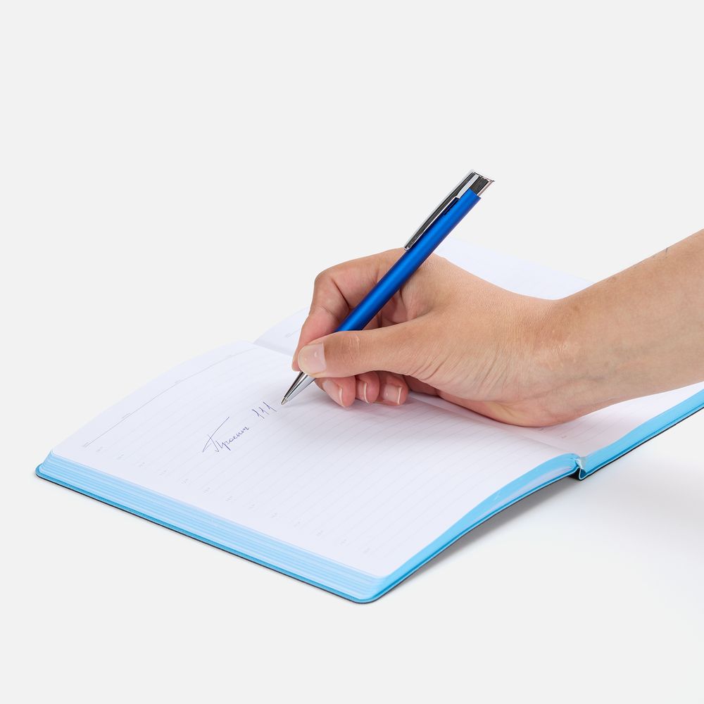 Ручка шариковая Stork, синяя — изображение 4