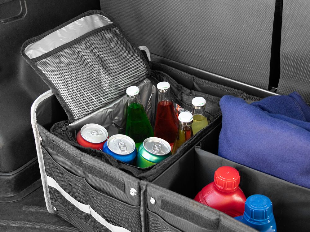 Органайзер в багажник с сумкой-холодильником Arranger, черный с серым — изображение 10