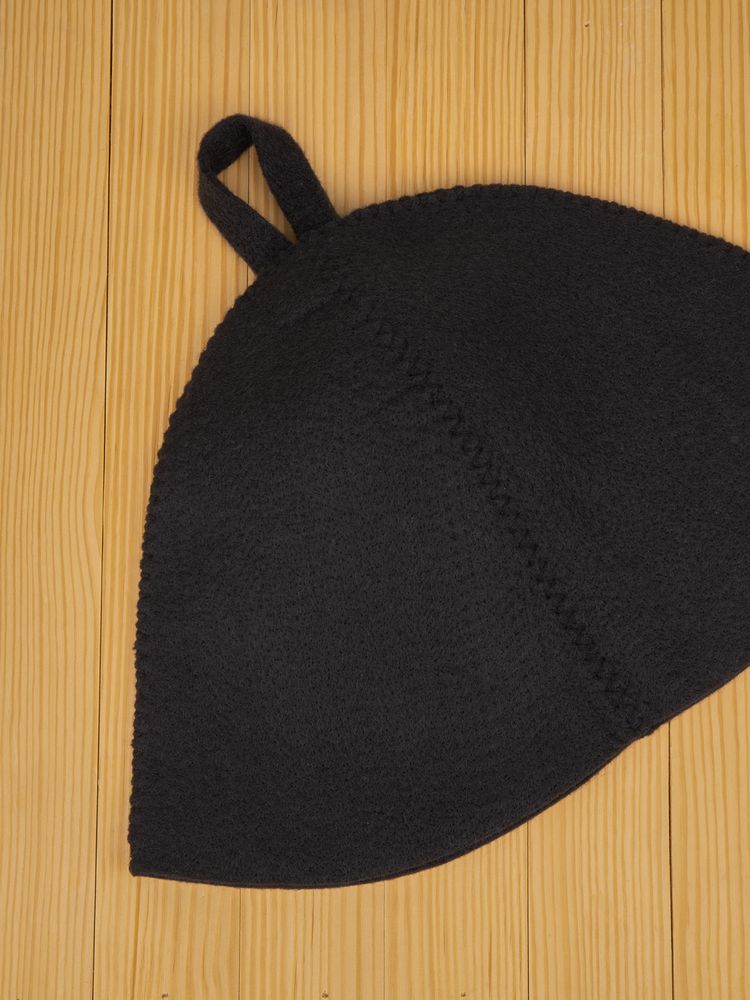 Банная шапка Heat Off, черная — изображение 4