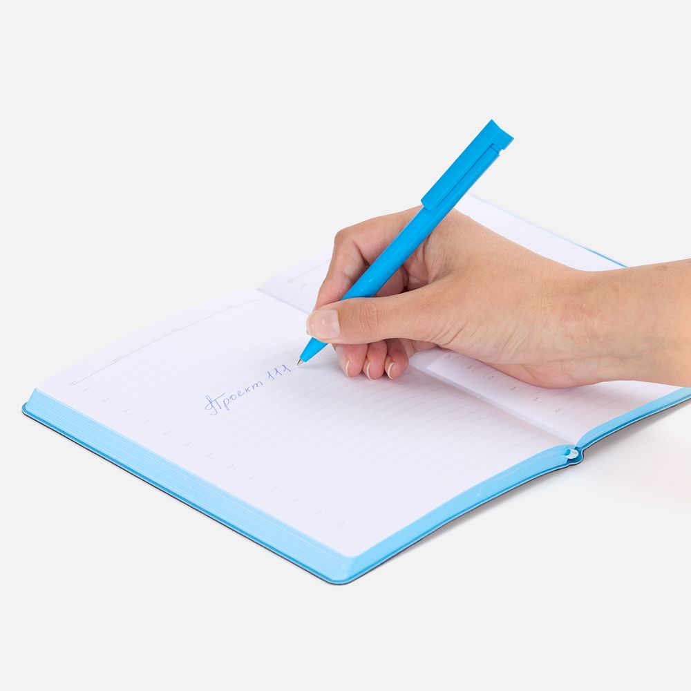 Ручка шариковая Liberty Polished, голубая — изображение 5