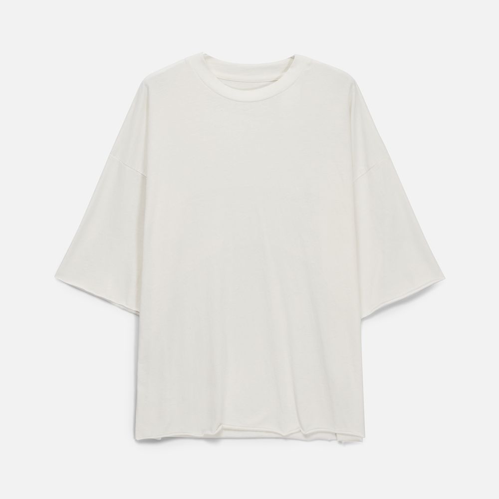 Футболка унисекс оверсайз T1, молочно-белая — изображение 8