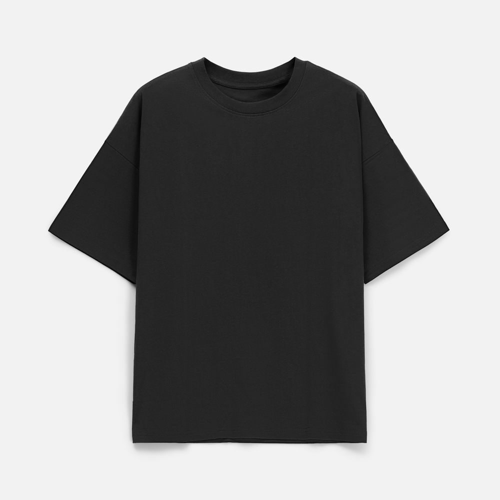 Футболка унисекс оверсайз T3, черная — изображение 8