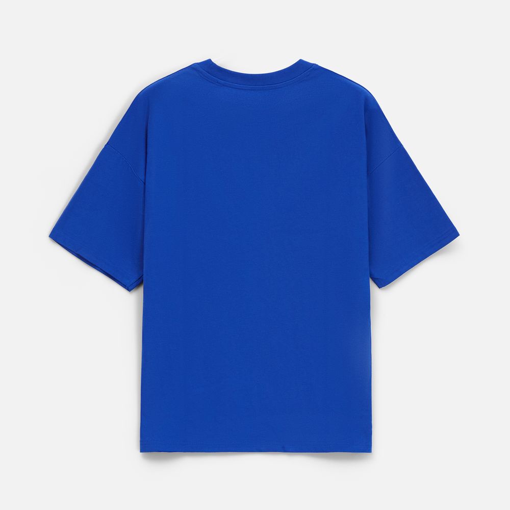 Футболка унисекс оверсайз T3, синяя — изображение 9
