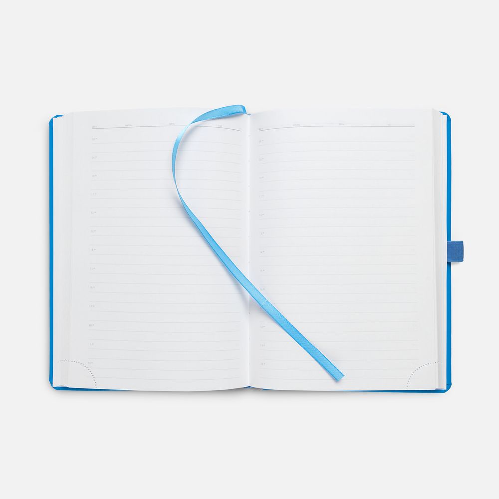 Ежедневник Favor Metal, недатированный, голубой — изображение 5