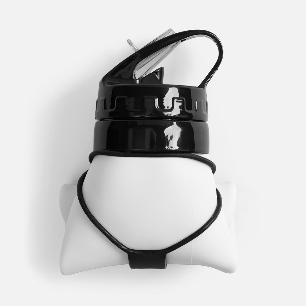 Складная бутылка для воды Langfossen, белая — изображение 6