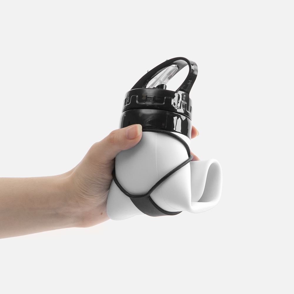 Складная бутылка для воды Langfossen, белая — изображение 8