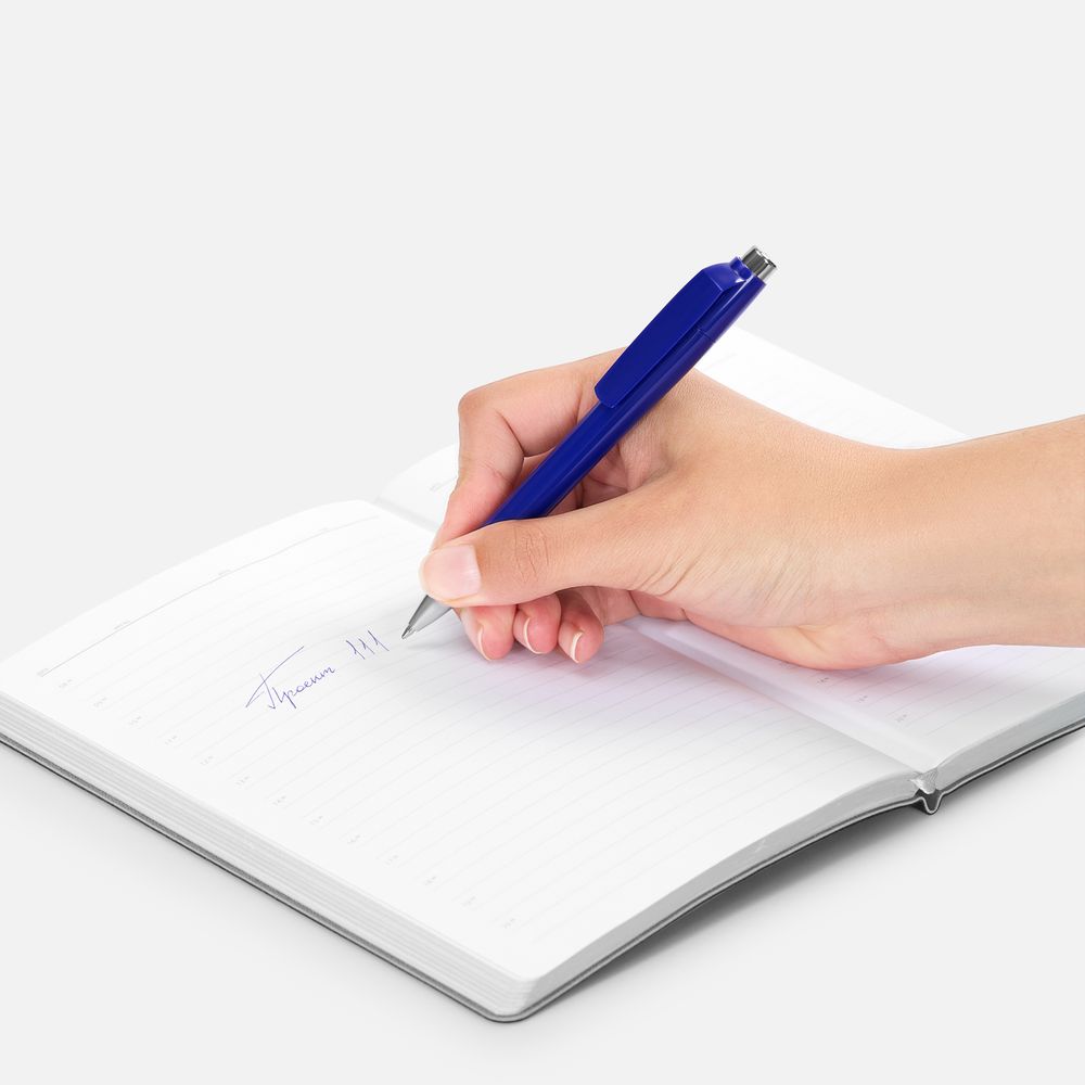 Ручка шариковая Klippa, синяя — изображение 5