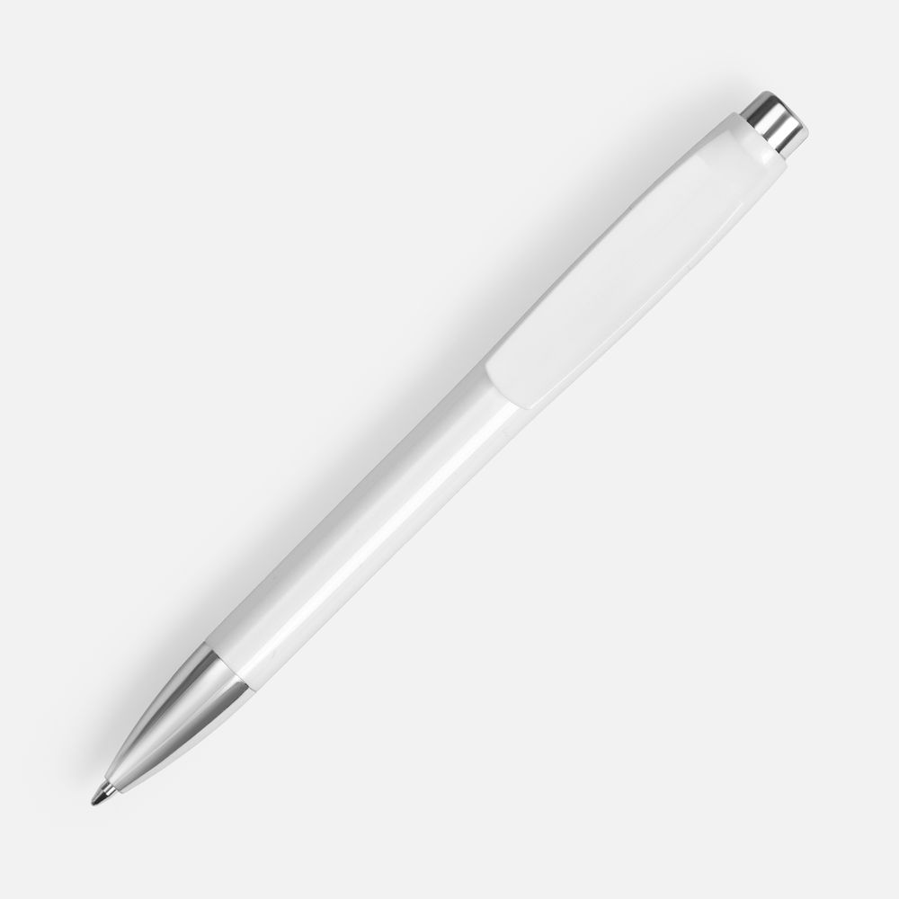 Ручка шариковая Klippa, белая — изображение 3