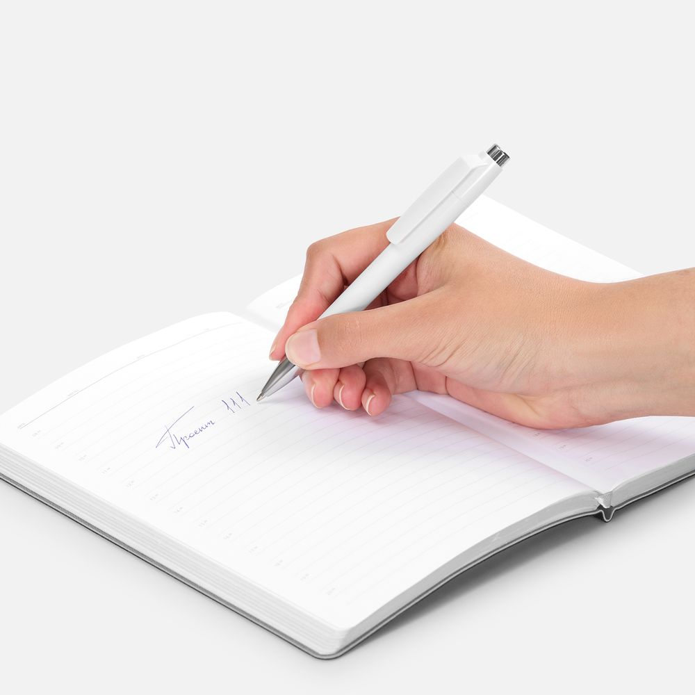 Ручка шариковая Klippa, белая — изображение 5