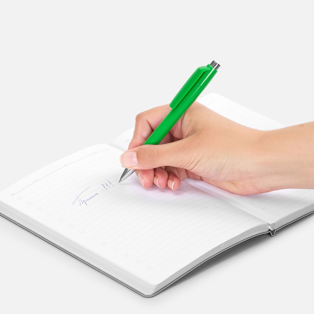 Ручка шариковая Klippa, зеленая — изображение 5