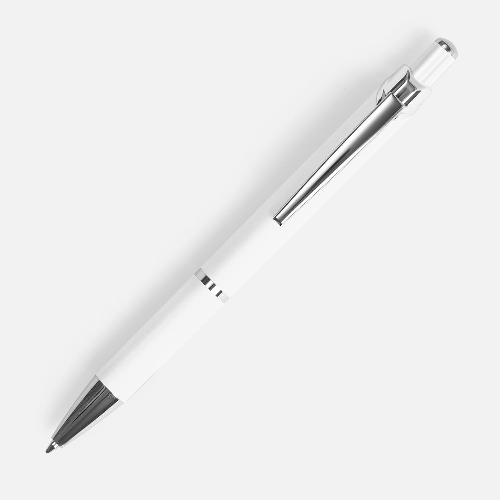 Ручка шариковая Chromos Soft Touch, белая — изображение 3