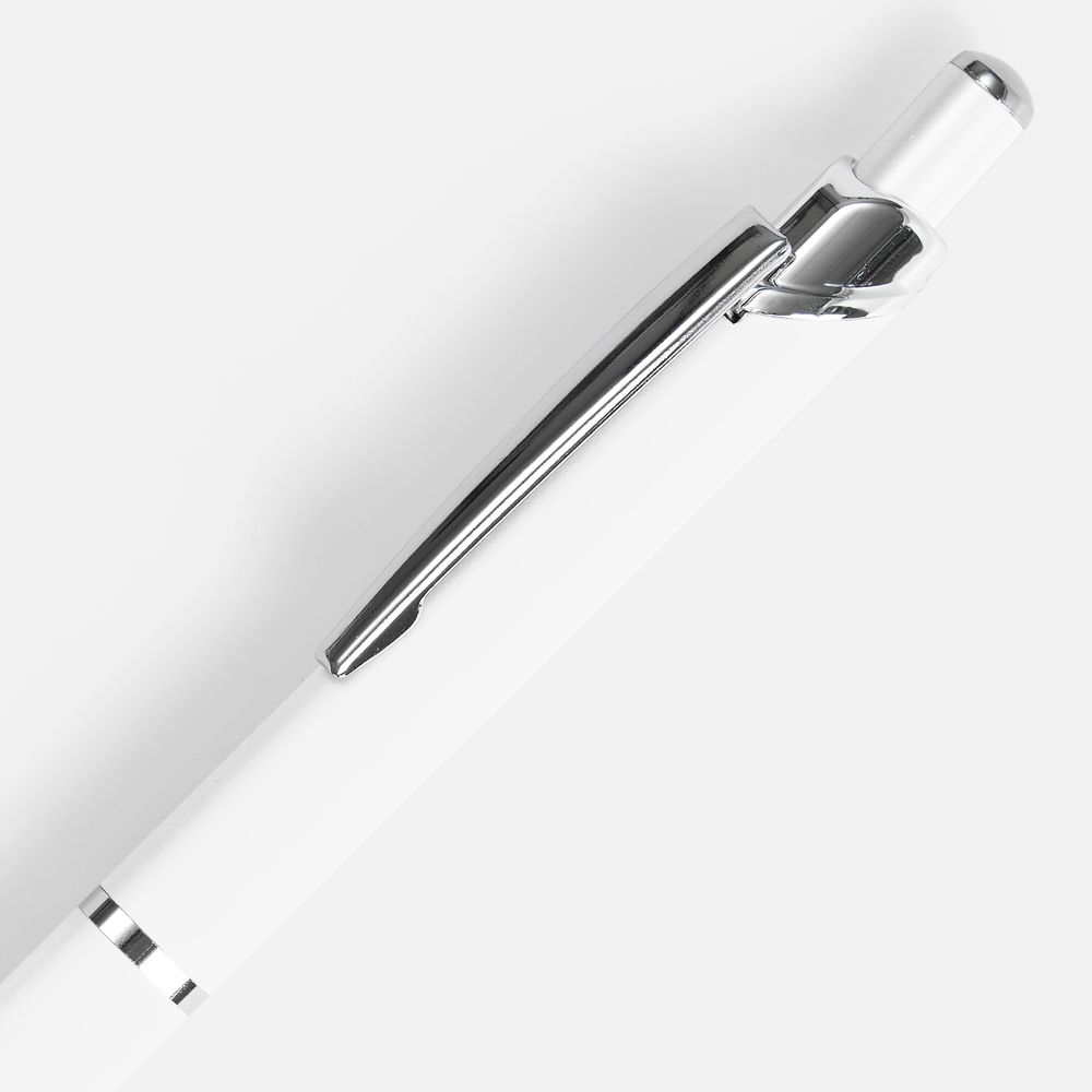 Ручка шариковая Chromos Soft Touch, белая — изображение 4