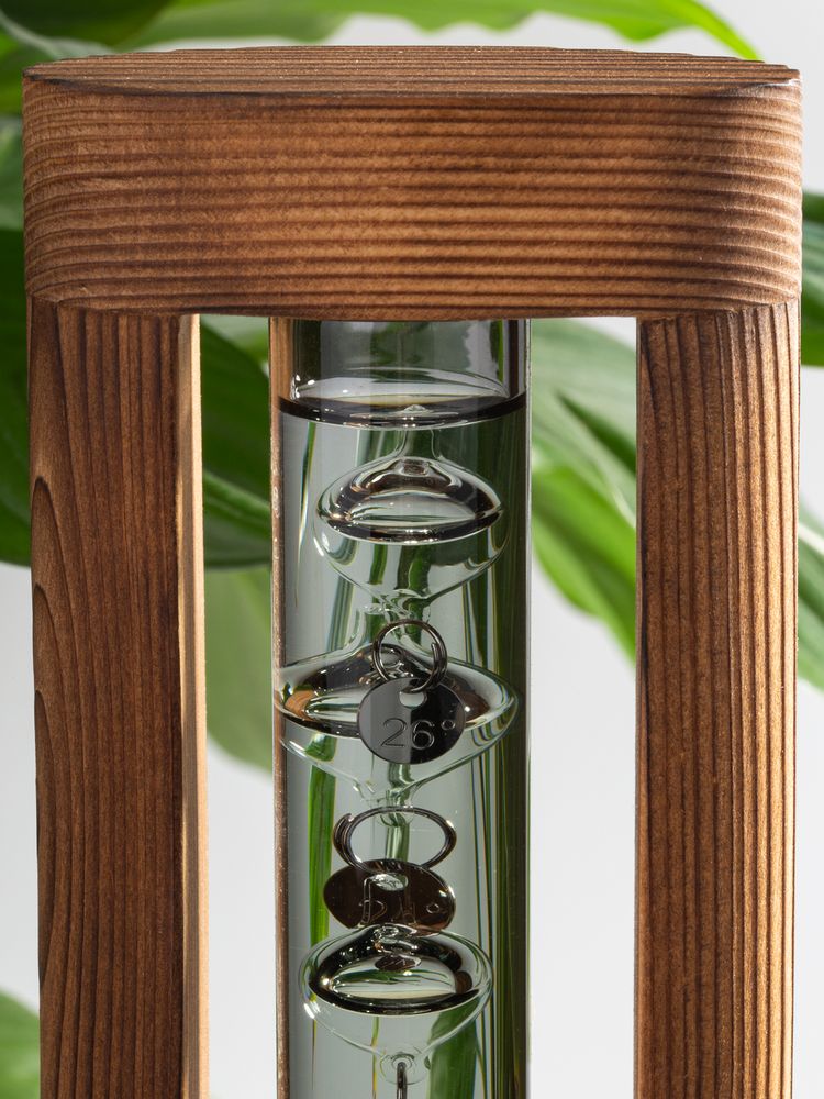 Термометр «Галилей» в деревянном корпусе, серый — изображение 8