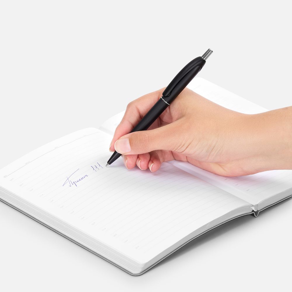 Ручка шариковая Bright Spark, черный металлик — изображение 5