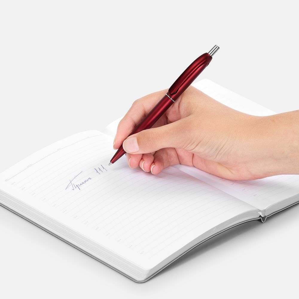 Ручка шариковая Bright Spark, красный металлик — изображение 5