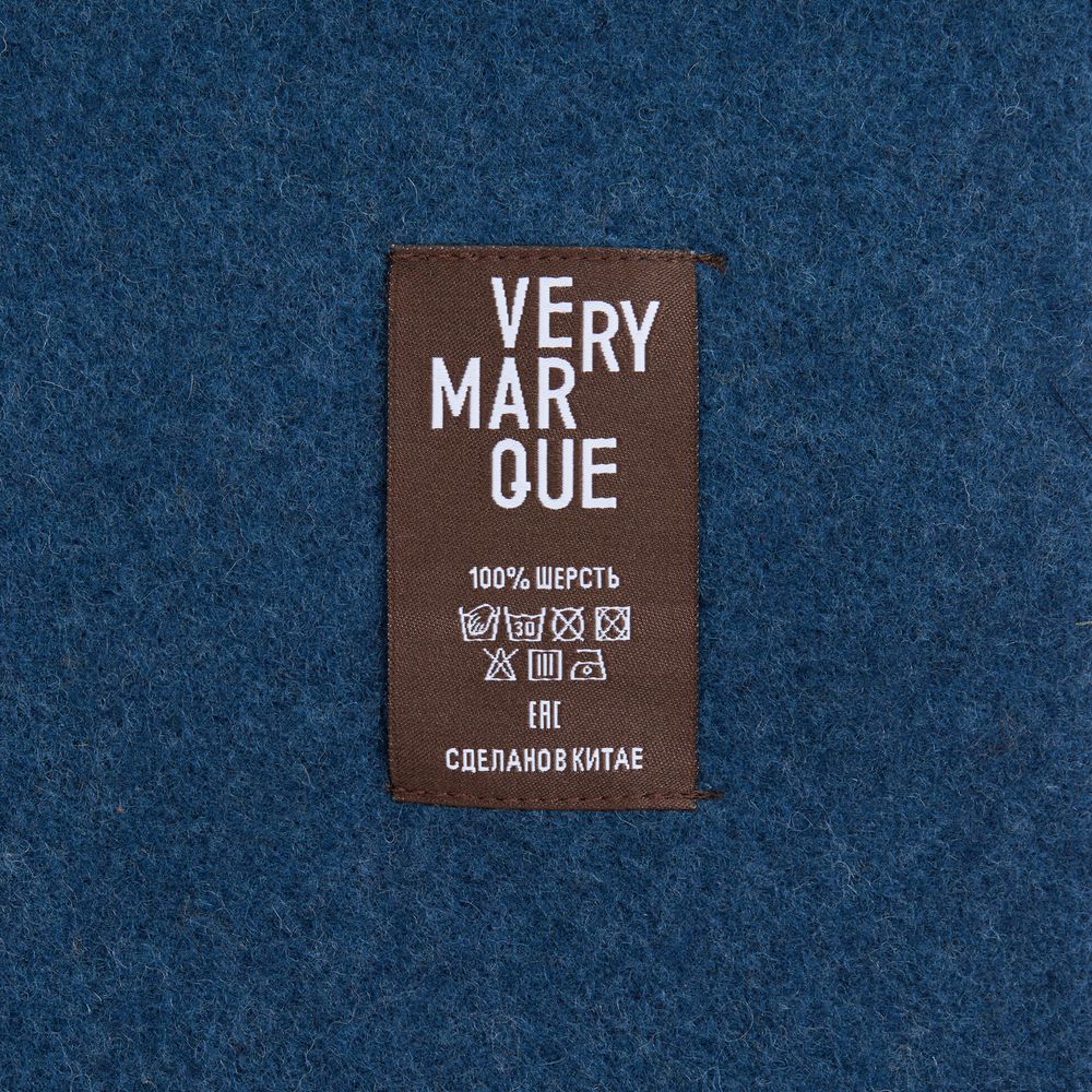 Плед Fleco, синий с коричневым — изображение 7