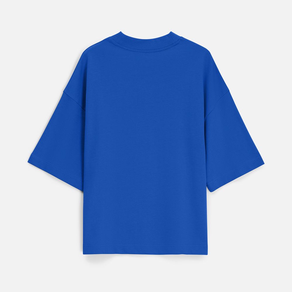 Футболка оверсайз унисекс T9, синяя — изображение 11