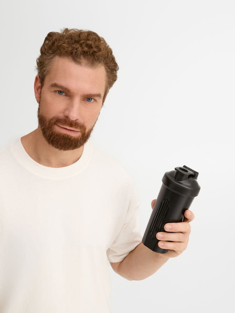 Спортивный шейкер Shake It Easy, черный — изображение 8