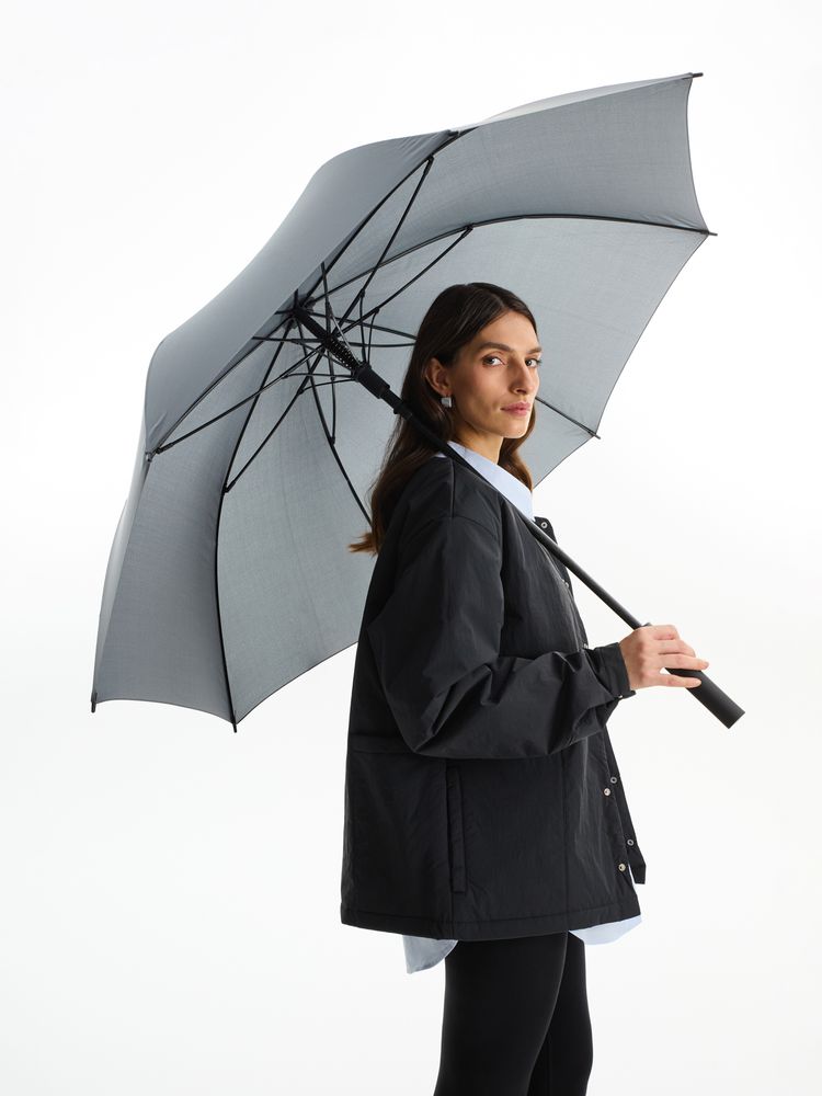 Зонт-трость Simple Golf, серый — изображение 8