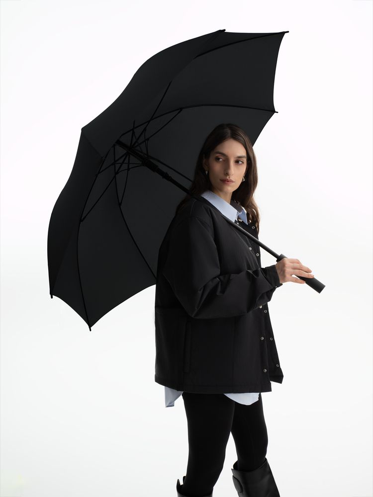 Зонт-трость Simple Golf, черный — изображение 8