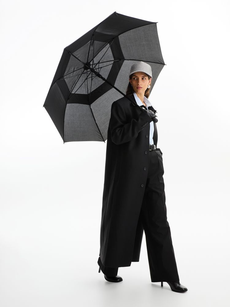 Зонт-трость Dome Double, черный — изображение 8