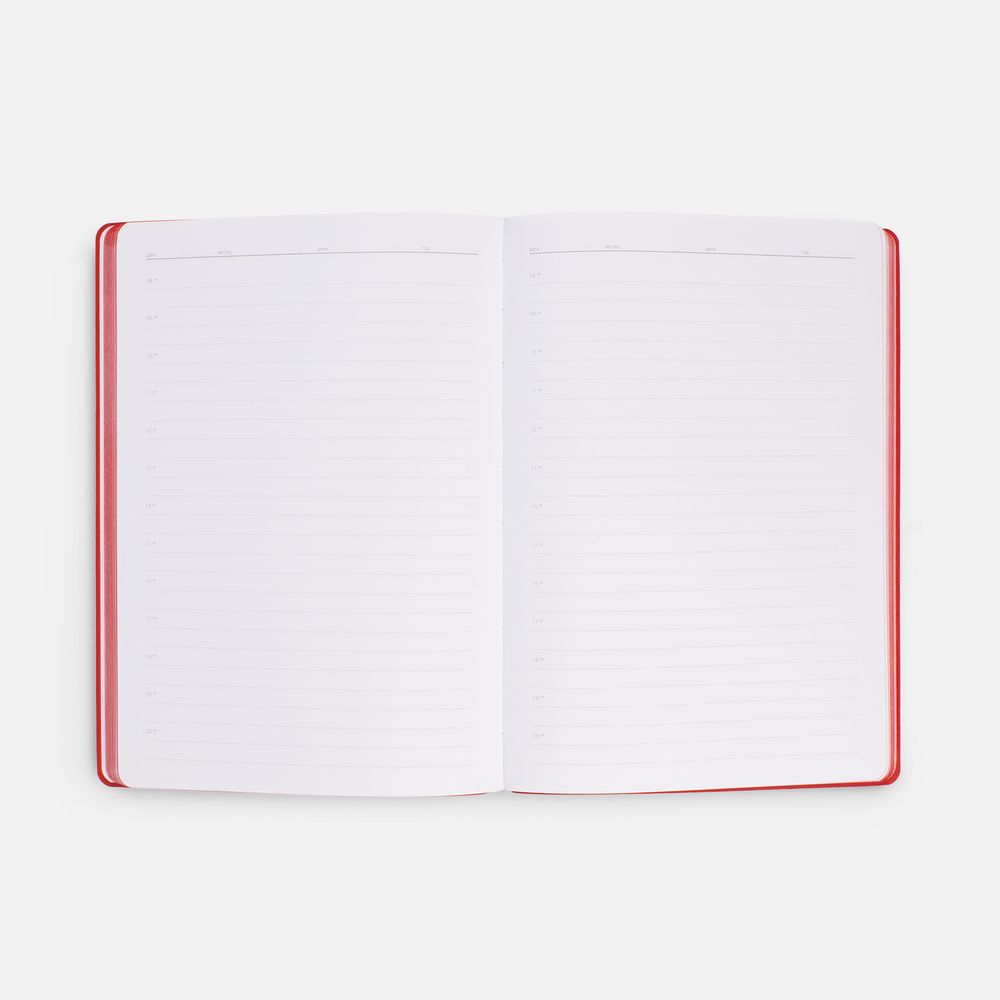 Ежедневник Flexpen Shall, недатированный, красный — изображение 9