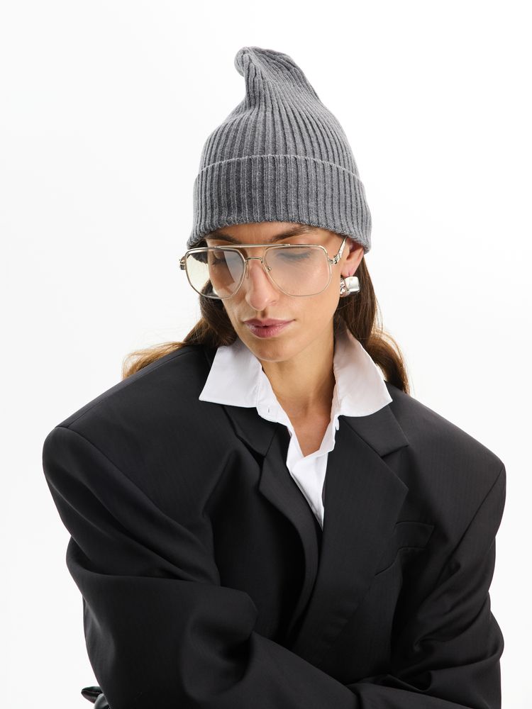 Шапка Bernard, серый меланж — изображение 7