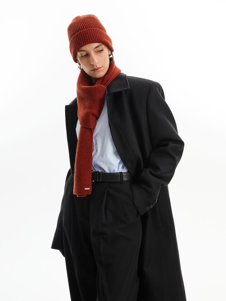 Шапка Bernard, коричневая (терракота) — изображение 6