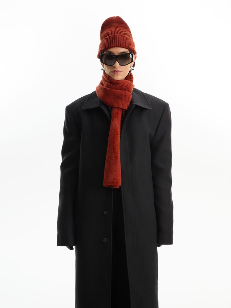 Шапка Bernard, коричневая (терракота) — изображение 7