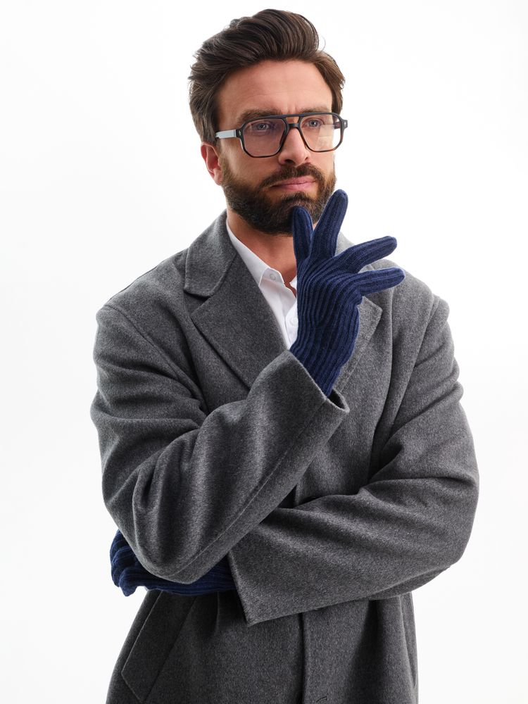 Перчатки Bernard, темно-синие — изображение 5