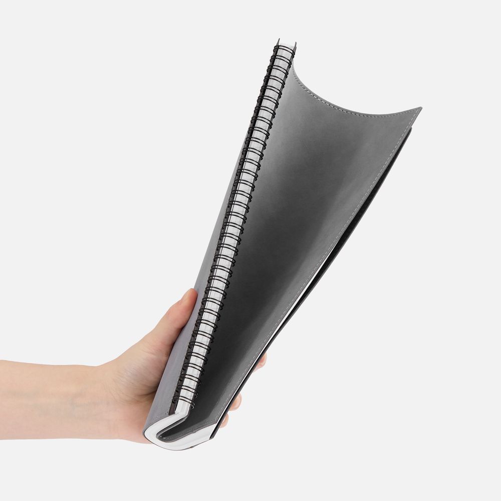 Ежедневник Notera Maxi, недатированный, серый — изображение 10