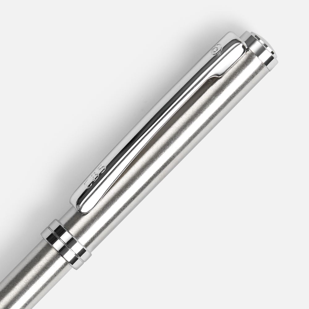 Ручка шариковая Delgado, серебристая — изображение 4