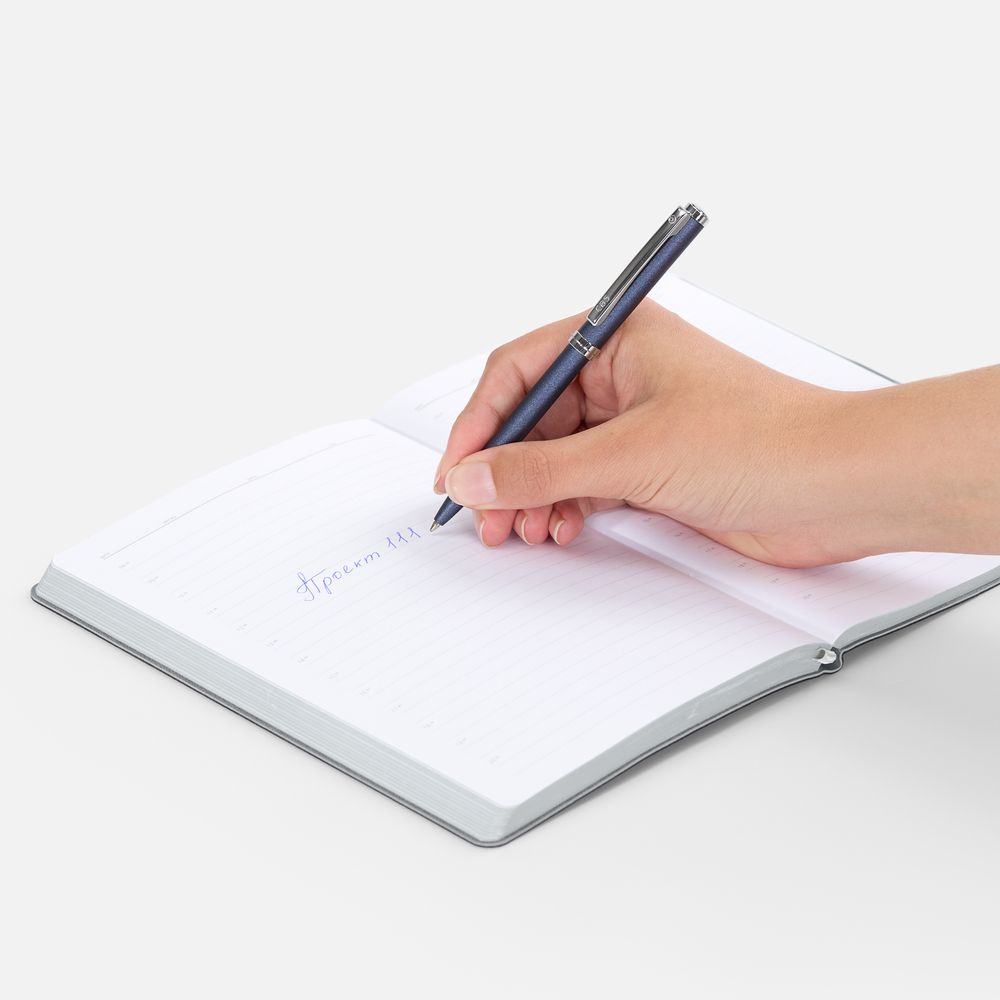 Ручка шариковая Delgado, синяя — изображение 5